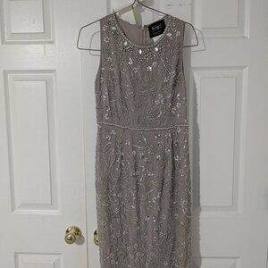 Marc Duggal Mauve beaded and sequin